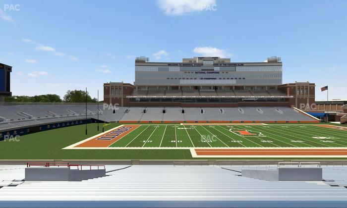 Gies Memorial Stadium - Section Back 107 Seat View