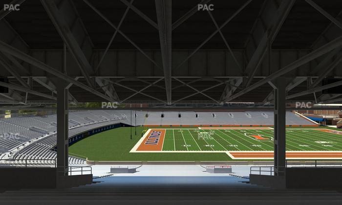 Gies Memorial Stadium - Section Back 108 Seat View