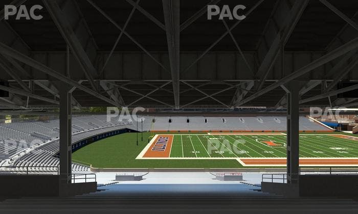 Gies Memorial Stadium - Section Back 108 Seat View