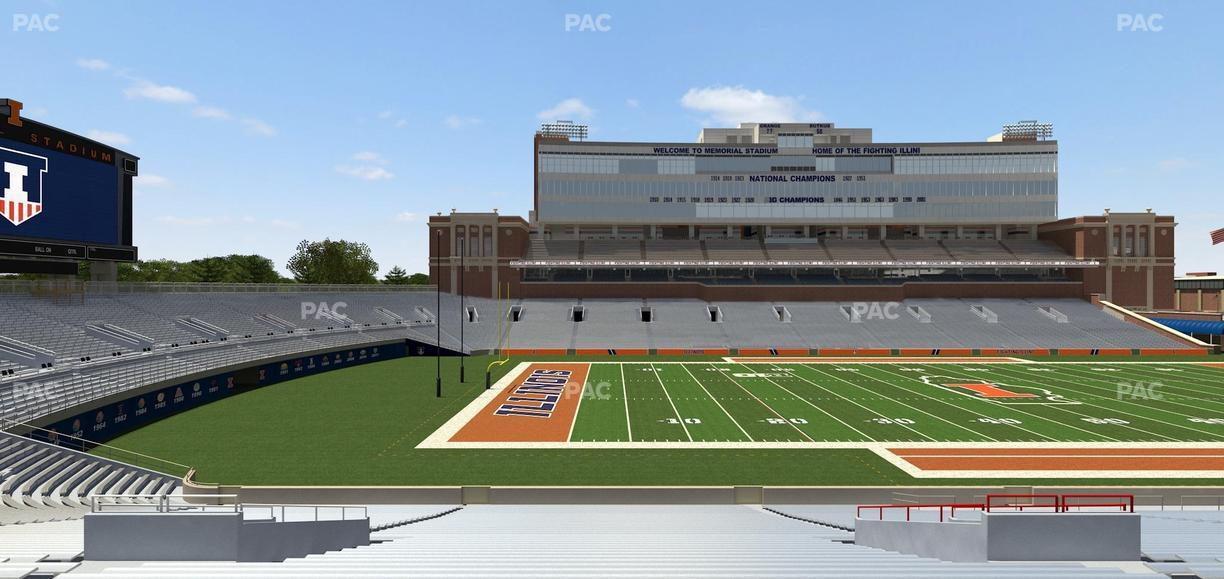 Gies Memorial Stadium - Section Back 108 Seat View