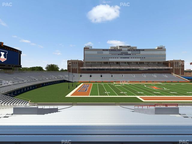 Gies Memorial Stadium - Section Back 108 Seat View