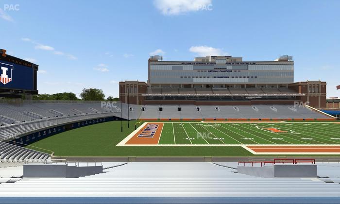 Gies Memorial Stadium - Section Back 108 Seat View