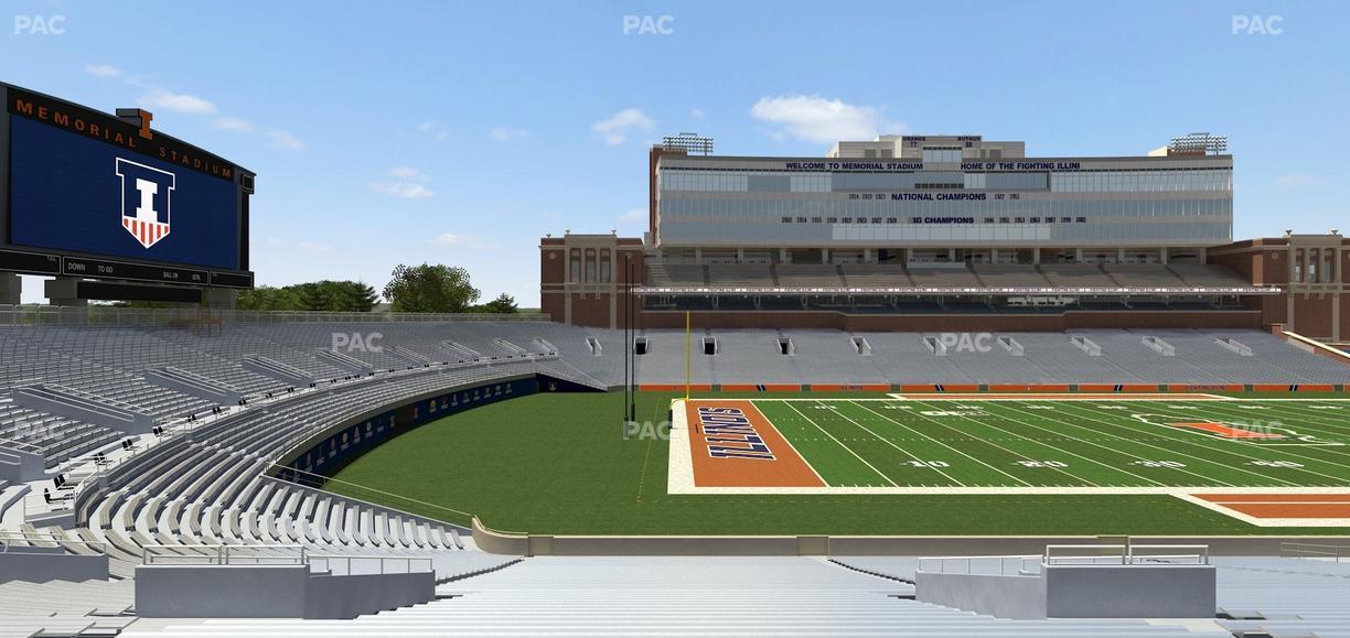 Gies Memorial Stadium - Section Back 109 Seat View