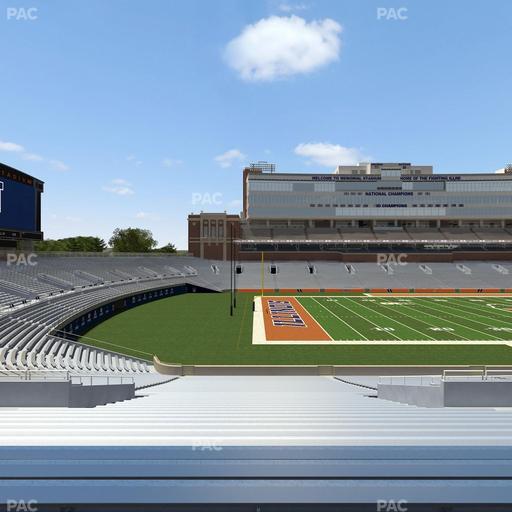 Gies Memorial Stadium - Section Back 109 Seat View