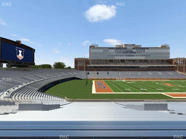 Gies Memorial Stadium - Section Back 109 Seat View