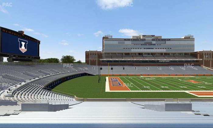 Gies Memorial Stadium - Section Back 109 Seat View