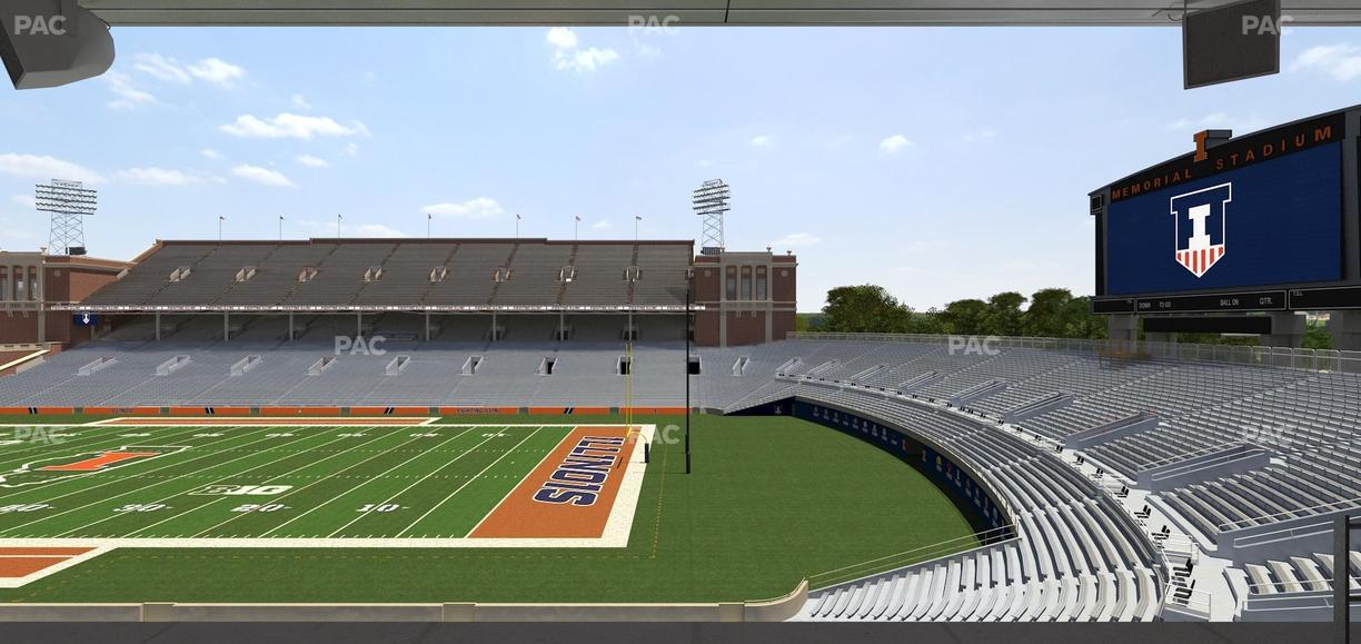 Gies Memorial Stadium - Section Colonnades Club 301 Seat View