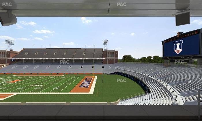 Gies Memorial Stadium - Section Colonnades Club 301 Seat View