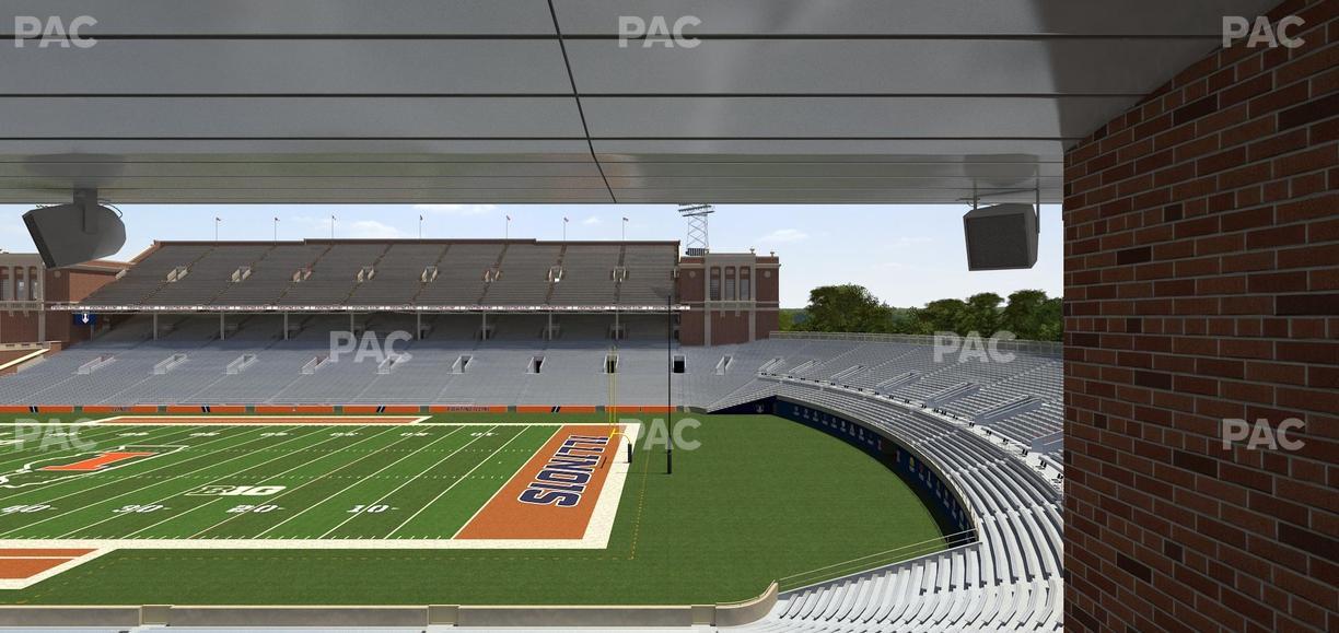 Gies Memorial Stadium - Section Colonnades Club 301 Seat View