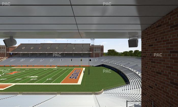 Gies Memorial Stadium - Section Colonnades Club 301 Seat View