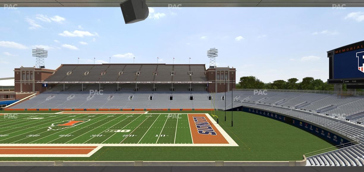 Gies Memorial Stadium - Section Colonnades Club 303 Seat View