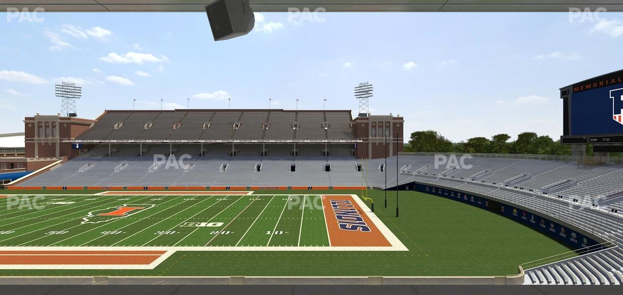 Gies Memorial Stadium - Section Colonnades Club 303 Seat View