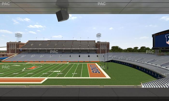 Gies Memorial Stadium - Section Colonnades Club 303 Seat View