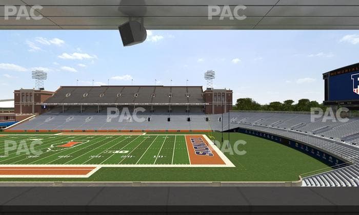 Gies Memorial Stadium - Section Colonnades Club 303 Seat View