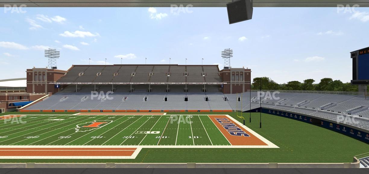 Gies Memorial Stadium - Section Colonnades Club 304 Seat View