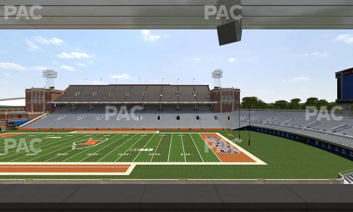 Gies Memorial Stadium - Section Colonnades Club 304 Seat View