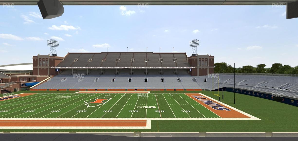 Gies Memorial Stadium - Section Colonnades Club 305 Seat View