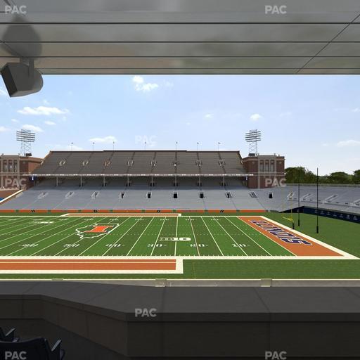 Gies Memorial Stadium - Section Colonnades Club 305 Seat View