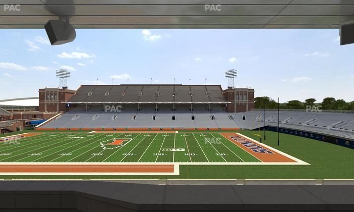 Gies Memorial Stadium - Section Colonnades Club 305 Seat View