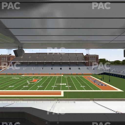 Gies Memorial Stadium - Section Colonnades Club 305 Seat View