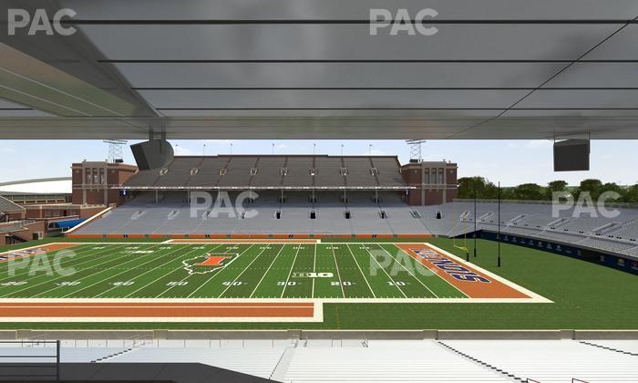 Gies Memorial Stadium - Section Colonnades Club 305 Seat View