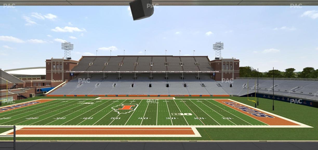 Gies Memorial Stadium - Section Colonnades Club 306 Seat View