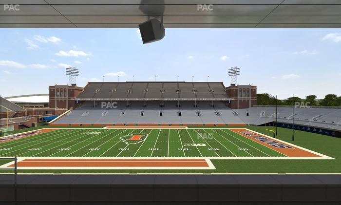 Gies Memorial Stadium - Section Colonnades Club 306 Seat View