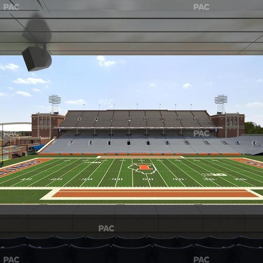 Gies Memorial Stadium - Section Colonnades Club 308 Seat View