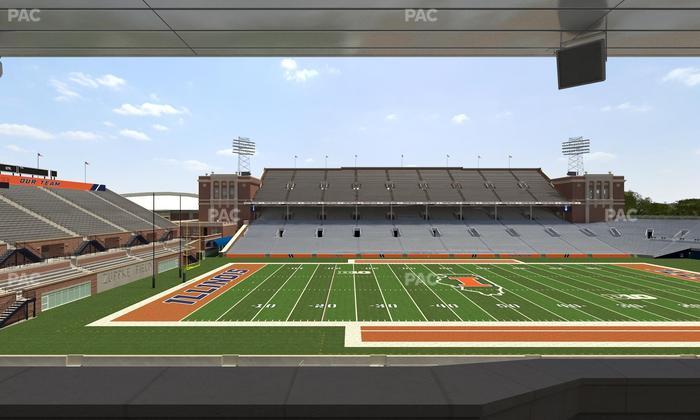 Gies Memorial Stadium - Section Colonnades Club 310 Seat View