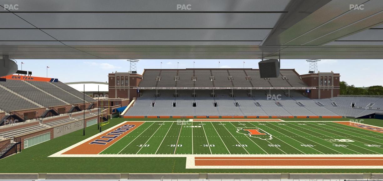 Gies Memorial Stadium - Section Colonnades Club 310 Seat View