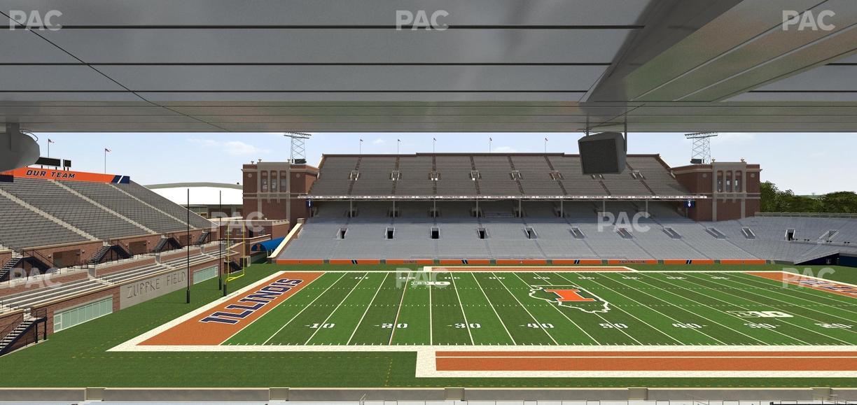 Gies Memorial Stadium - Section Colonnades Club 310 Seat View