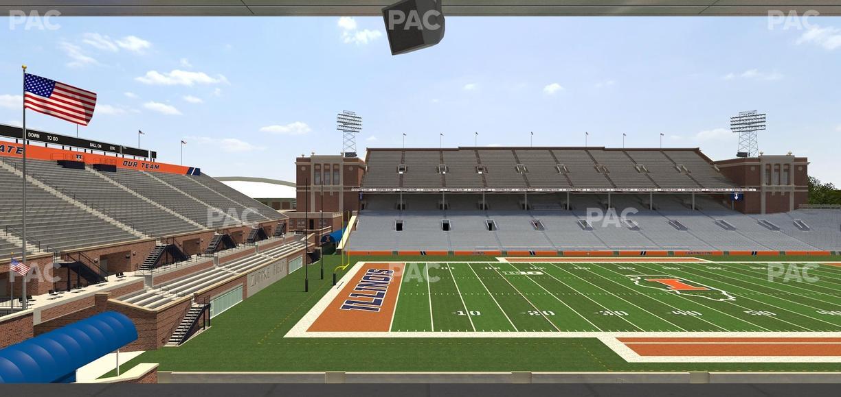 Gies Memorial Stadium - Section Colonnades Club 312 Seat View