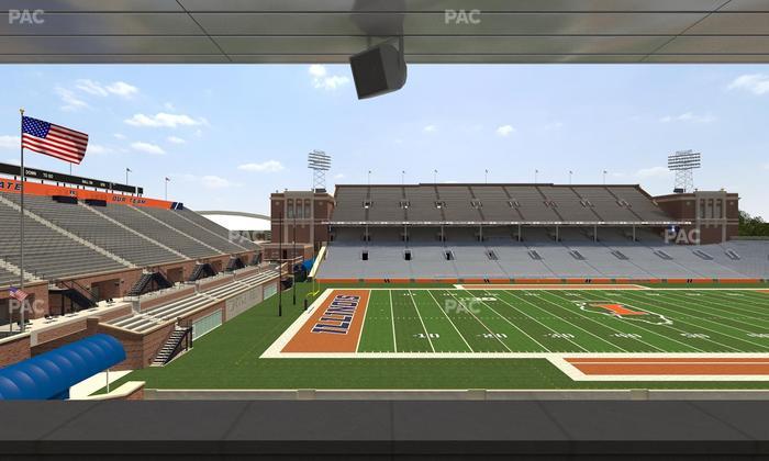 Gies Memorial Stadium - Section Colonnades Club 312 Seat View