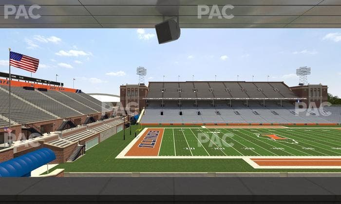 Gies Memorial Stadium - Section Colonnades Club 312 Seat View