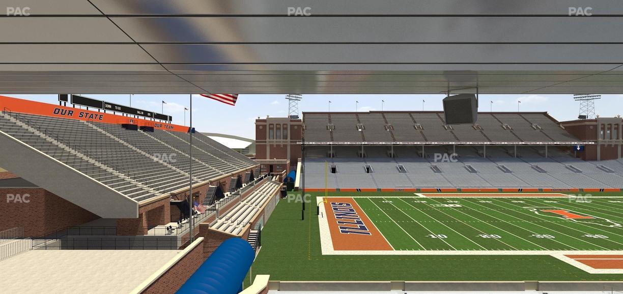 Gies Memorial Stadium - Section Colonnades Club 314 Seat View