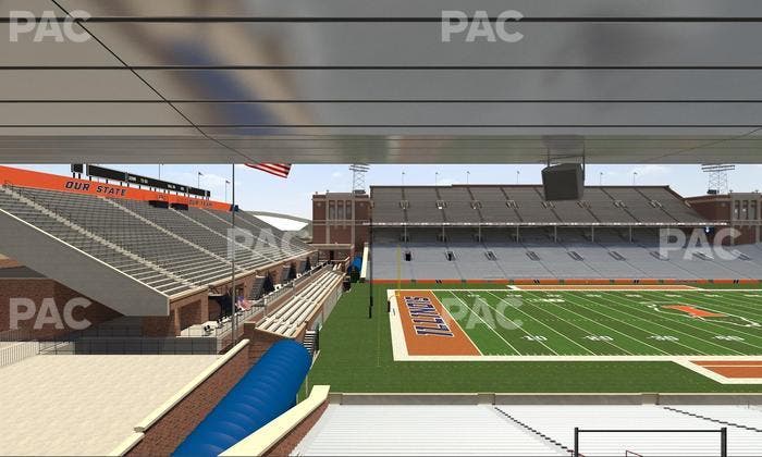 Gies Memorial Stadium - Section Colonnades Club 314 Seat View