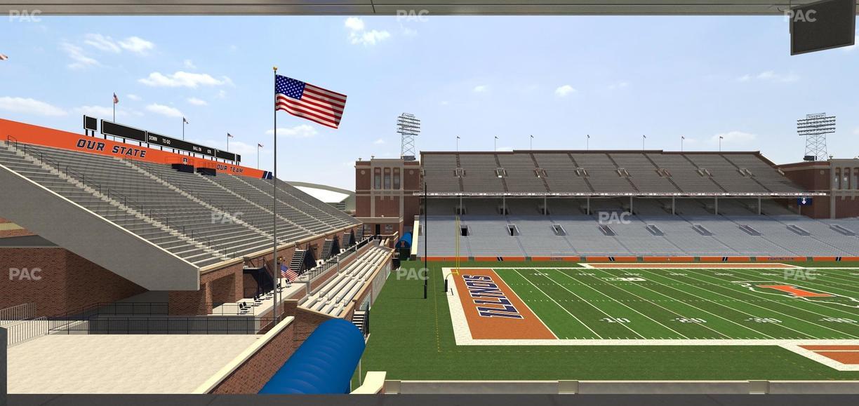 Gies Memorial Stadium - Section Colonnades Club 314 Seat View