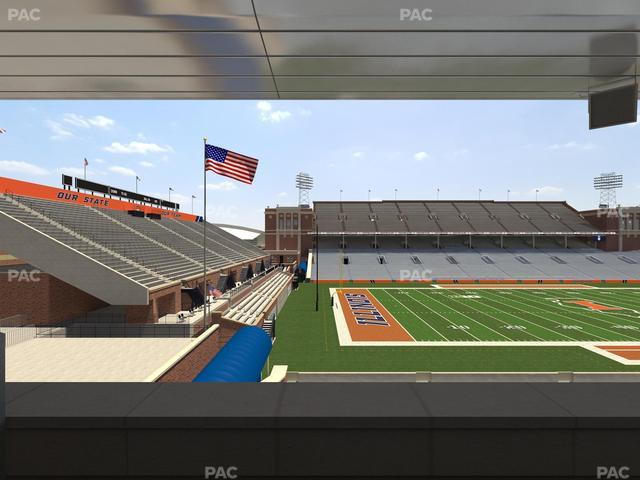 Gies Memorial Stadium - Section Colonnades Club 314 Seat View