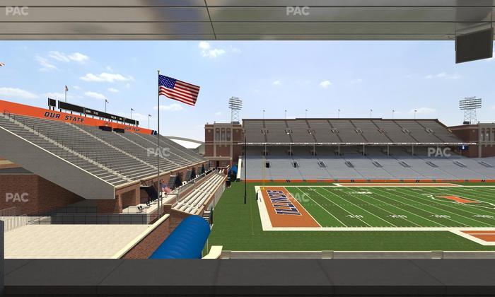 Gies Memorial Stadium - Section Colonnades Club 314 Seat View