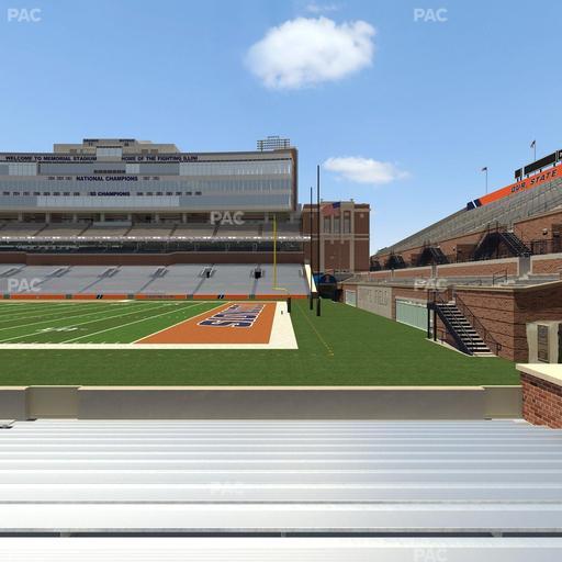 Gies Memorial Stadium - Section Front 101 Seat View