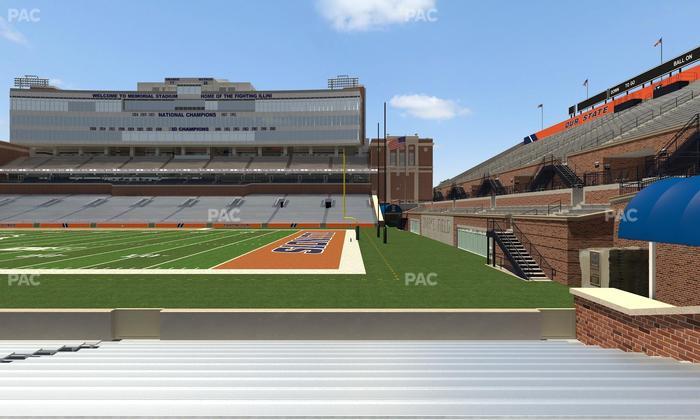 Gies Memorial Stadium - Section Front 101 Seat View