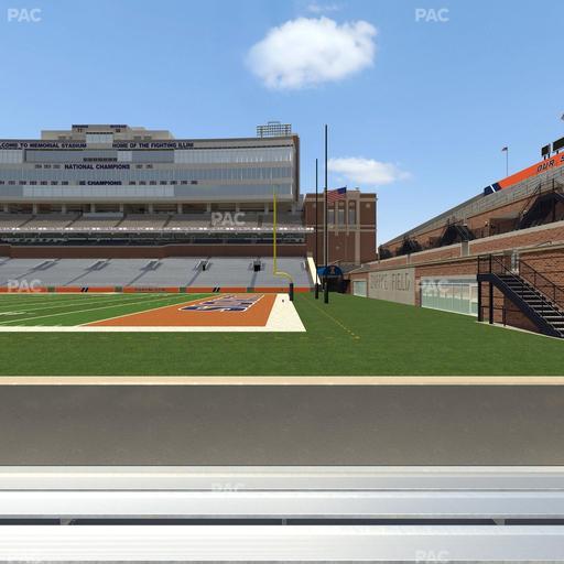 Gies Memorial Stadium - Section Front 101 Seat View