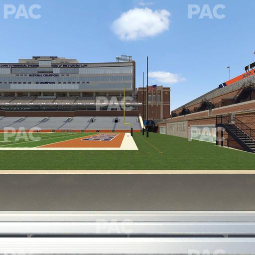 Gies Memorial Stadium - Section Front 101 Seat View