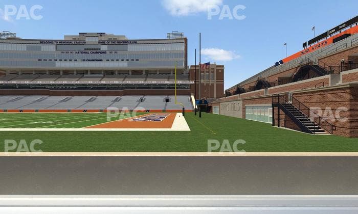 Gies Memorial Stadium - Section Front 101 Seat View