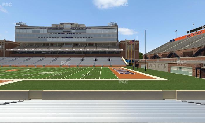 Gies Memorial Stadium - Section Front 102 Seat View