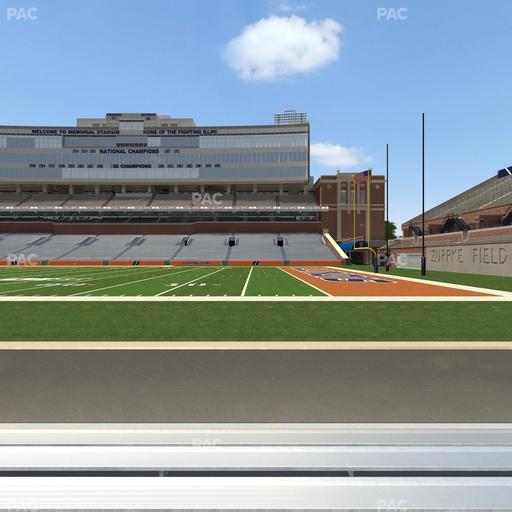 Gies Memorial Stadium - Section Front 102 Seat View