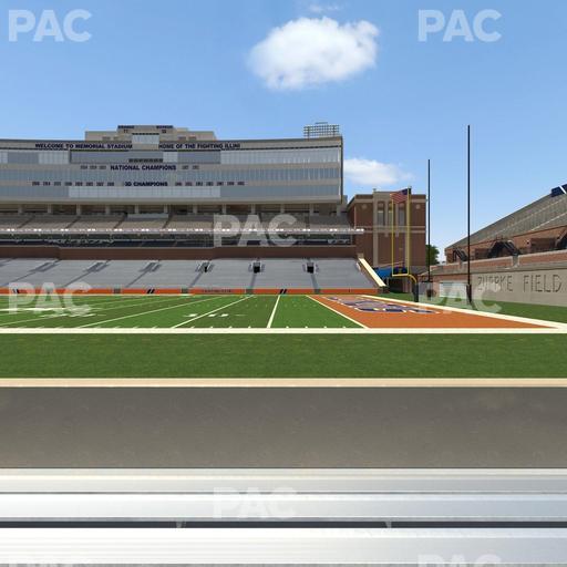 Gies Memorial Stadium - Section Front 102 Seat View