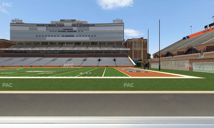 Gies Memorial Stadium - Section Front 102 Seat View