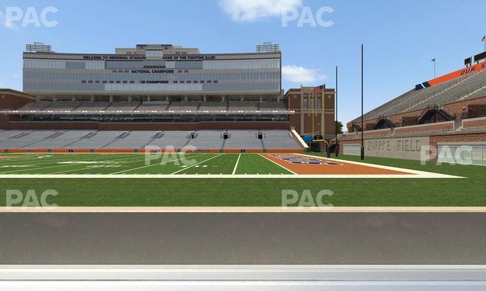 Gies Memorial Stadium - Section Front 102 Seat View