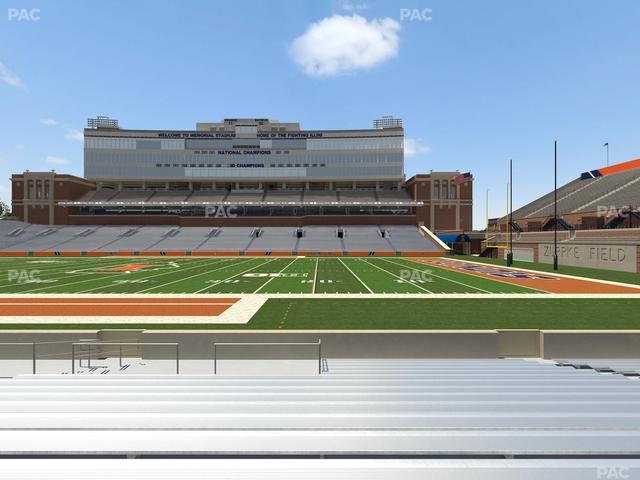 Gies Memorial Stadium - Section Front 103 Seat View